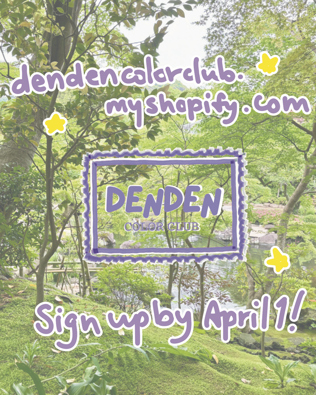 DenDen Color Club Monthly Mail Subscription